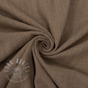 Cotton fabric SLUB WASHED taupe