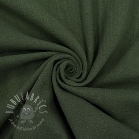 Cotton fabric SLUB WASHED army green