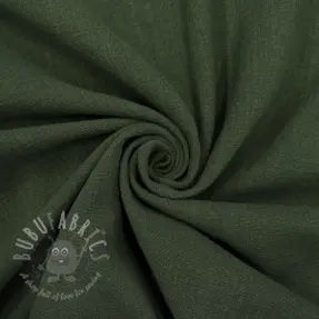 Cotton fabric SLUB WASHED army green