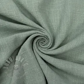 Cotton fabric SLUB WASHED old green