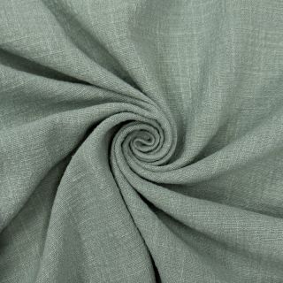Cotton fabric SLUB WASHED old green