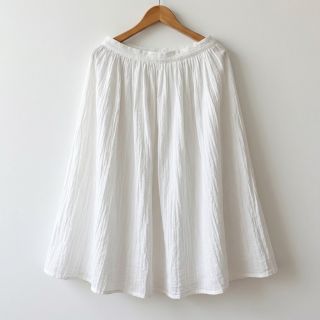 Cotton fabric WASHED white