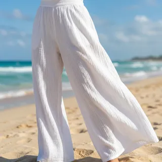 Cotton fabric WASHED white