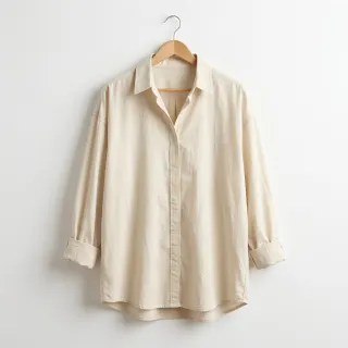 Cotton fabric WASHED beige