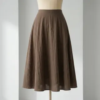 Cotton fabric WASHED taupe
