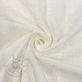 Cotton fabric SLUB WASHED ecru