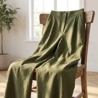 Cotton fabric WASHED pickle