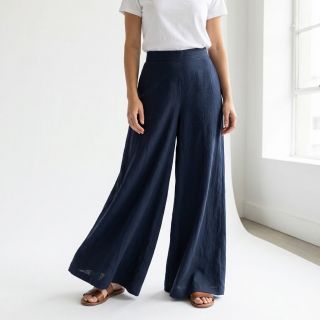 Cotton fabric WASHED navy