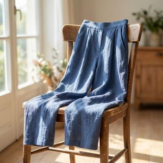 Cotton fabric SLUB WASHED jeans