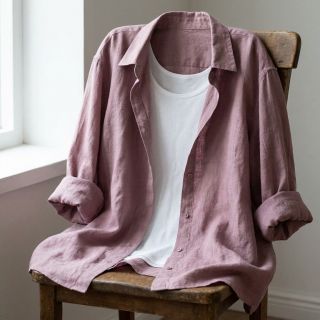 Cotton fabric SLUB WASHED lavender