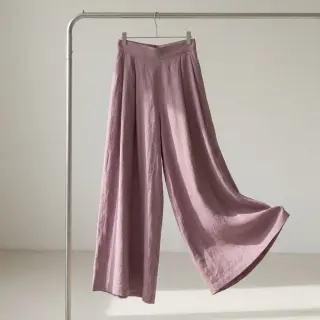 Cotton fabric SLUB WASHED lavender