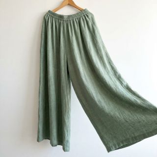 Cotton fabric SLUB WASHED old green