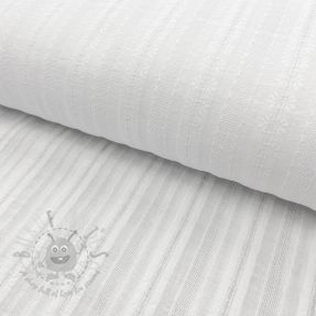 Cotton fabric DOBBY Stripe off white