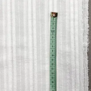 Cotton fabric DOBBY Stripe off white