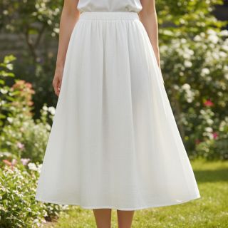 Cotton fabric SLUB WASHED ecru