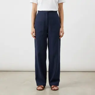 Cotton fabric SLUB WASHED navy