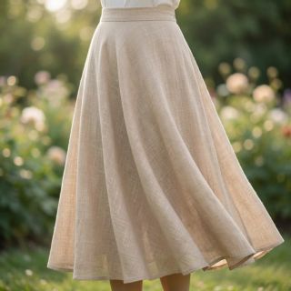 Cotton fabric SLUB WASHED beige