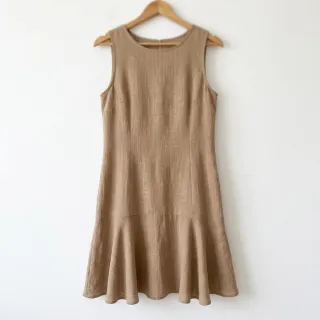Cotton fabric SLUB WASHED sand