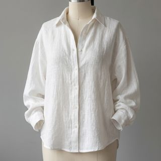 Cotton fabric SLUB WASHED off white