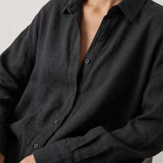 Cotton fabric SLUB WASHED black