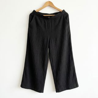 Cotton fabric SLUB WASHED black