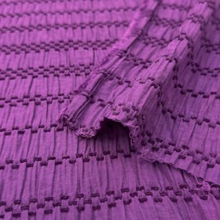 Viscose CHENILLE JACQUARD cerise