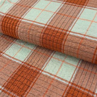 Viscose CRINKLE Check mint