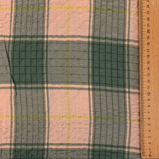 Viscose CRINKLE Check peach
