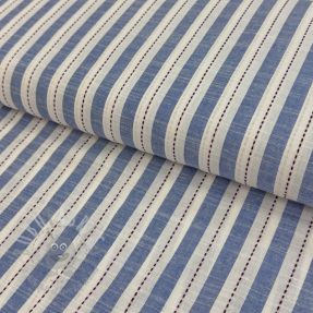 Cotton fabric YARN DYED Stripes Nina blue