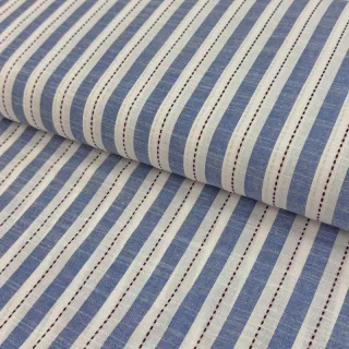 Cotton fabric YARN DYED Stripes Nina blue