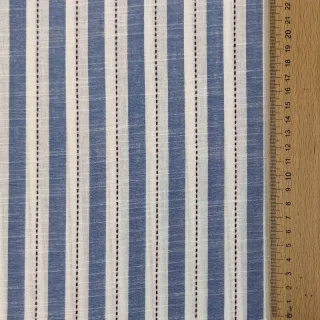 Cotton fabric YARN DYED Stripes Nina blue