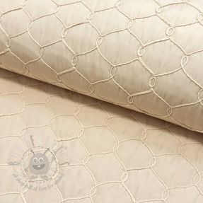 Stepped fabric Cord off white