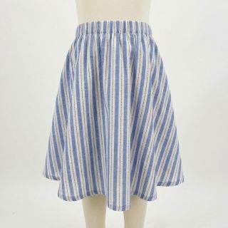 Cotton fabric YARN DYED Stripes Nina blue