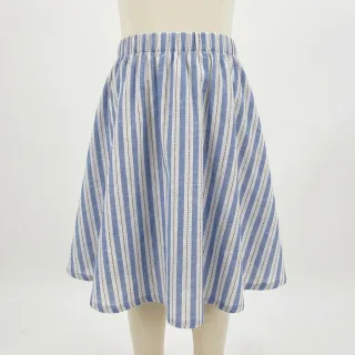 Cotton fabric YARN DYED Stripes Nina blue