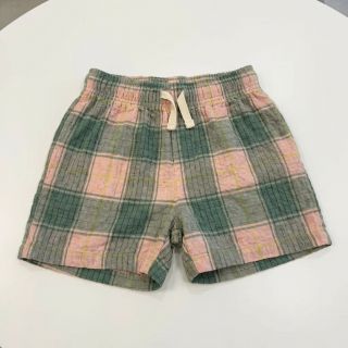 Viscose CRINKLE Check peach