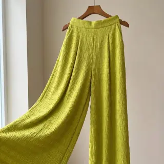 Viscose CHENILLE JACQUARD lime