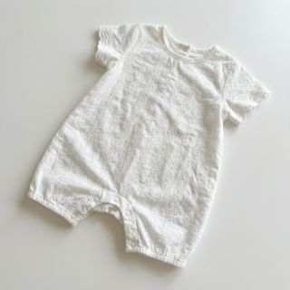 Cotton fabric EMBROIDERY TWO-SIDE SCALLOP Neo white