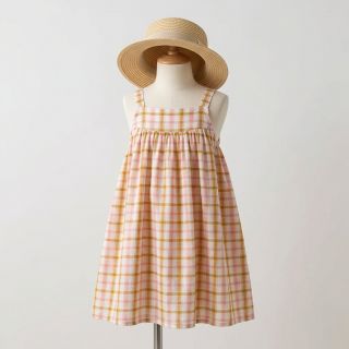 Cotton fabric SEERSUCKER YARN DYED Checks ecru