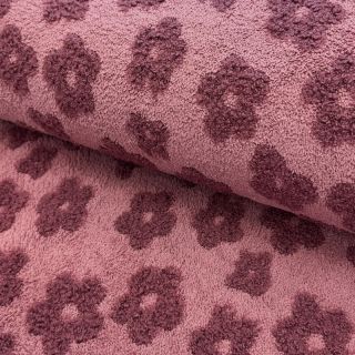 Terry Knitted flowers old pink