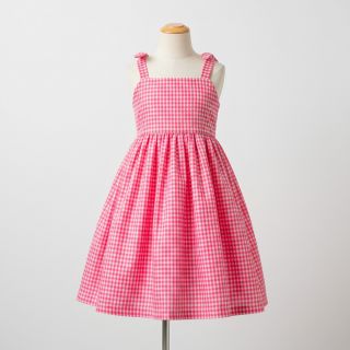Cotton fabric YARN DYED NEON SMALL Checks pink