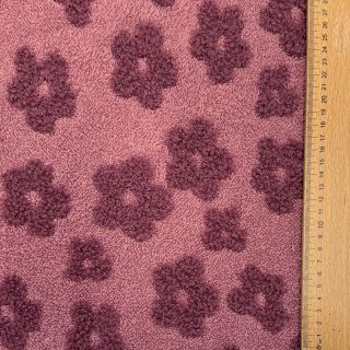Terry Knitted flowers old pink