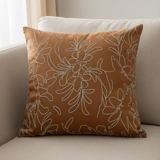 SUEDE Tape flower cinnamon