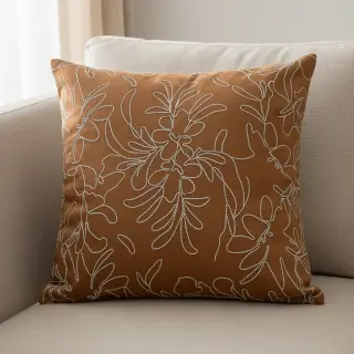 SUEDE Tape flower cinnamon