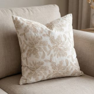 Cotton fabric VOILE EMBROIDERY Kim off white