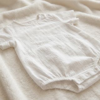 Cotton fabric DOBBY Stripe off white