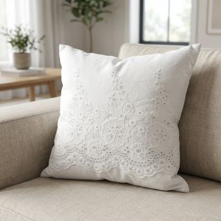 Cotton fabric EMBROIDERY Leon border