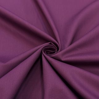 Cotton fabric with viscose aubergine