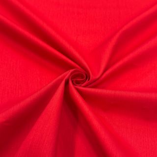 Cotton fabric with viscose red