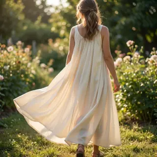 Cotton fabric with viscose SIMPLY NATURAL