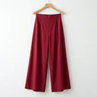 Cotton fabric with viscose wine red